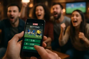 Live Betting Margins displayed on a sportsbook screen beside football and basketball markets