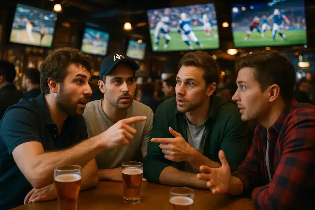 New York Mobile Sportsbooks market board with football data and wagering volume charts
